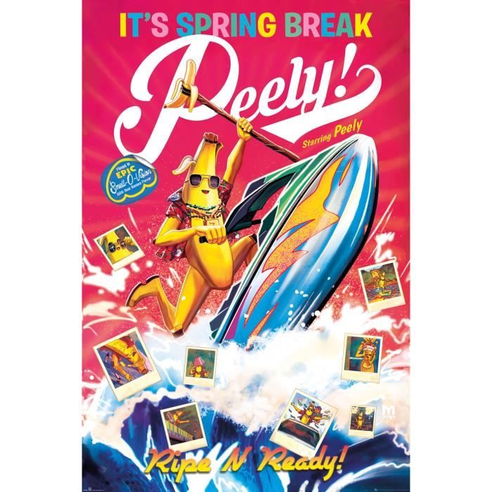 Affiche Maxi Fortnite Spring Break Peely 61x91.5cm