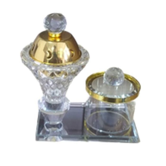 Encensoir en verre cristal pour bakhour
