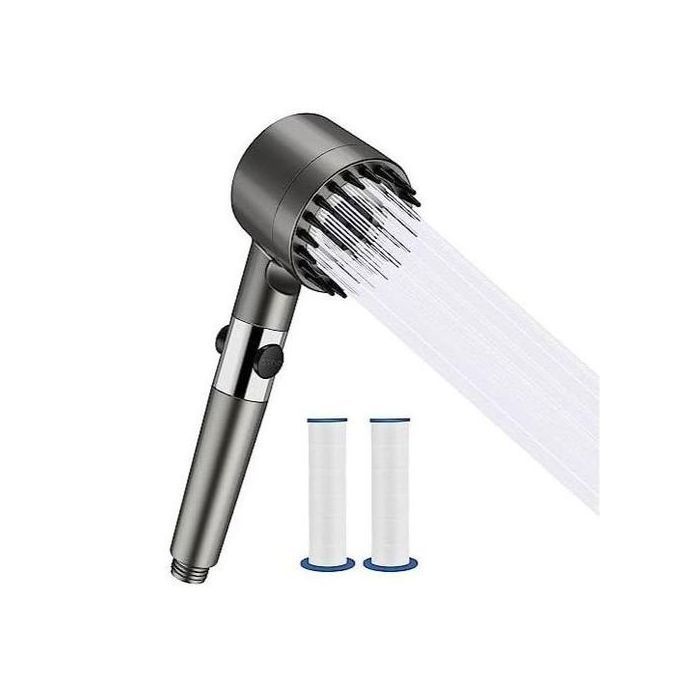 Pommeau de douche pressurisé avec filtre, économie d'eau réglable, haute pression, 4 modes, HOÉnergiejumi-7