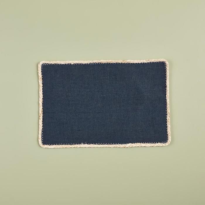 Set de Table - Sway - Bleu Marine - 45x30 cm - Rectangulaire - Lavable