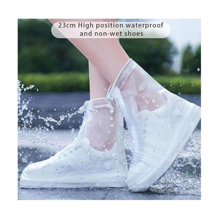 Couvre-chaussures imperméables, couvre-chaussures, réutilisables, antidérapants, transparents, couvre-chaussures, vélo, couvre-chaus