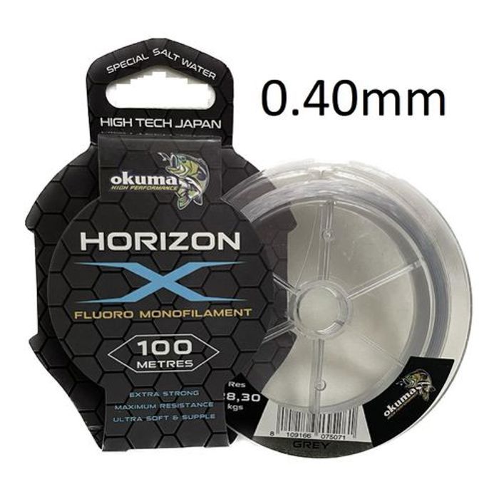 Fil de pêche - OKUMA - HORIZON - Monofilament 100m - 0.40mm - 28.30kgs