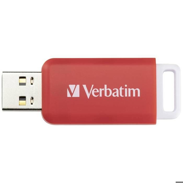 Verbatim V DataBar USB 2.0 Drive USB-minne 16 GB röd 49453 USB 2.0