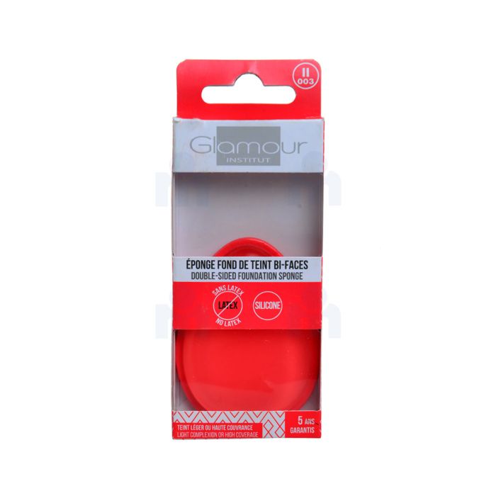Eponges fond de teint bi-faces en silicone sans latex x1 - GLAMOUR