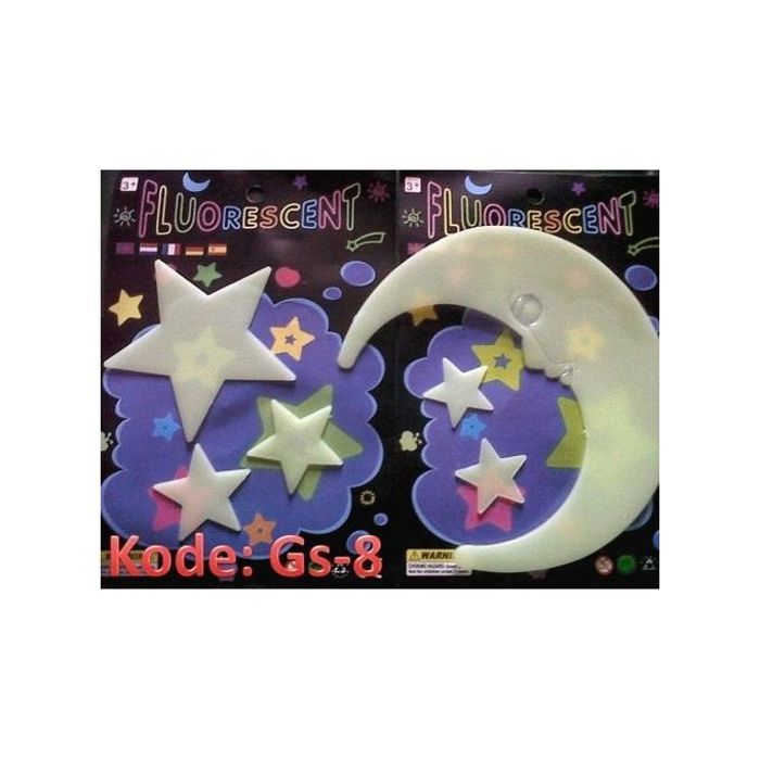 Étoiles Lumineuses - 8 Pièces - Décoration Chambre - Phosphorescentes