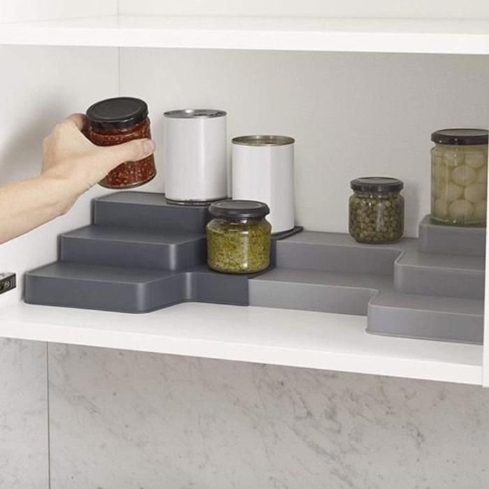 Solution de rangement extensible à plusieurs niveaux pour vos armoires de cuisine
