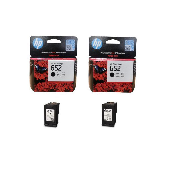 Hp Pack de 2 cartouches 652 noir