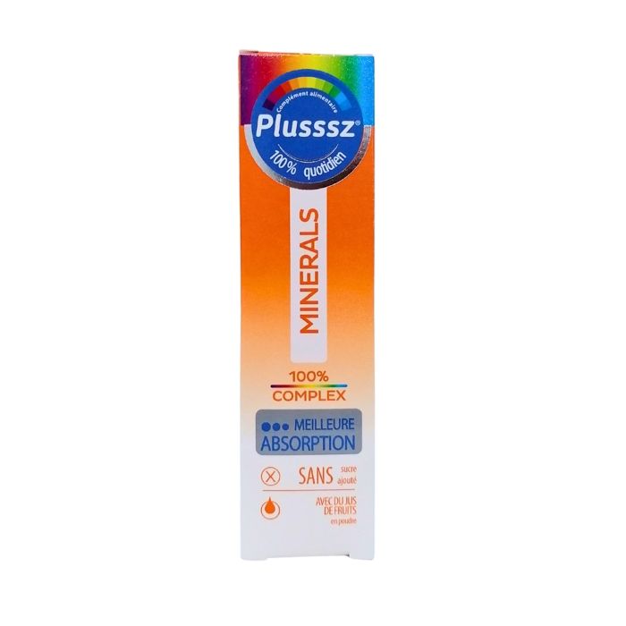 Complément alimentaire - Plusssz - Minerals - 20 Comprimés - Minéraux essentiels - Vitalité renforcée