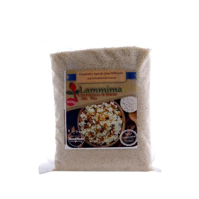 Couscous au riz sachet en plastique 500g - LAMMIMA