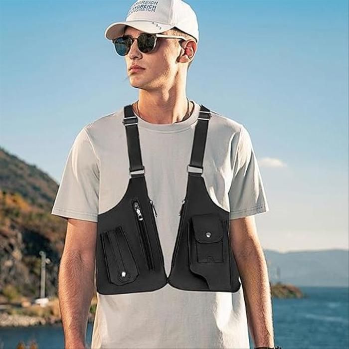 Sac Multi-poches Antivol - MARQUE - Noir - PU durable - Compact - Zippée