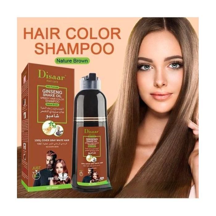 Disaar Cinema Shampoing disaar colorant marron pour Hommes & Femmes