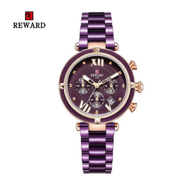 Montre chronographe élégante en acier inoxydable