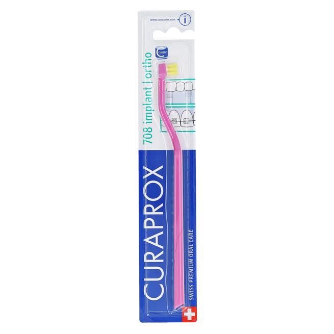 Brosse à dents - Curaprox - CS 708 Implant - Ortho - Mixte - Fraîcheur durable