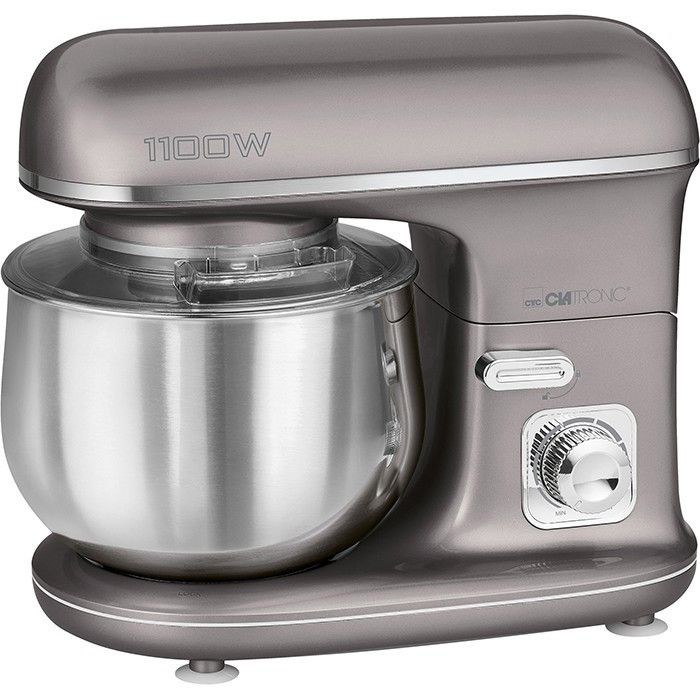 Robot pétrin multifonction - Clatronic - KM 3712 Titan - 5L - 1100W - Acier inoxydable