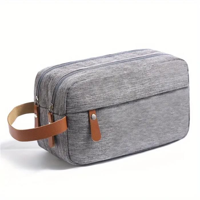 Trousse de Rangement Étanche Suspendue 2 Compartiments pour Voyage