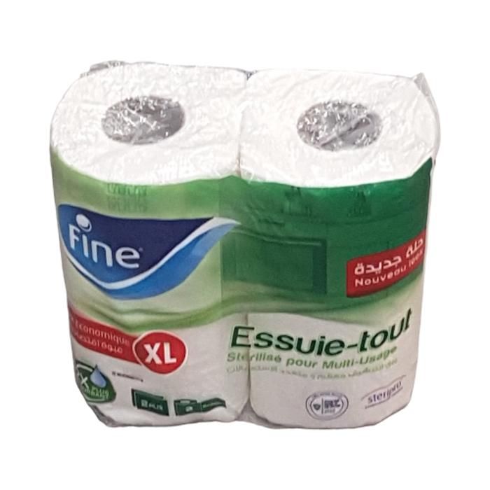 Essuie-tout 2 plis x2 rouleaux - FINE