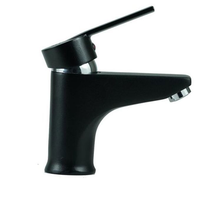 Mitigeur - Assina - Haksu Costa - Inox Noir Mat - Design Contemporain - Monotrou Fixe