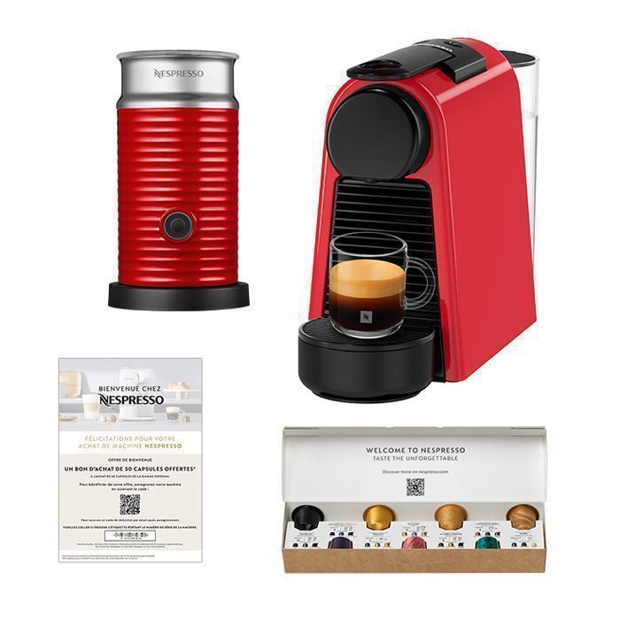 Essenza Mini Rouge + Aeroccino 3