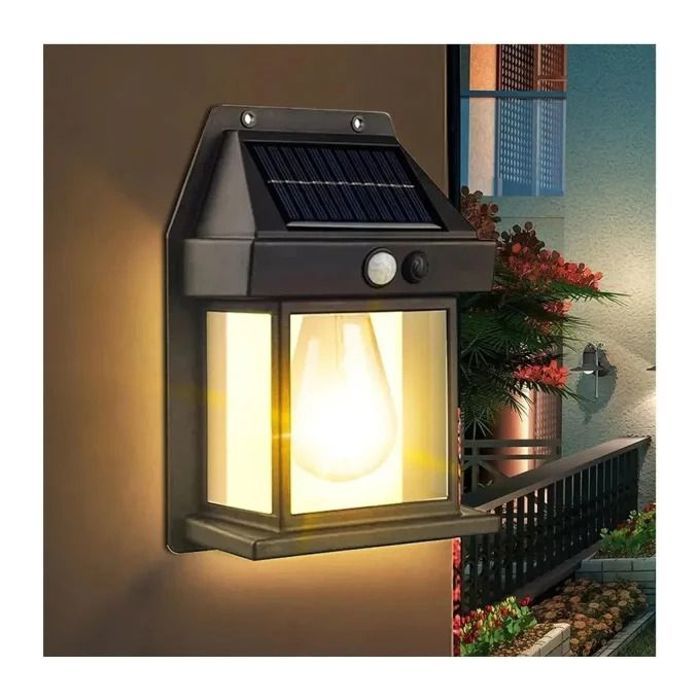 Applique murale solaire led pour jardin et cour