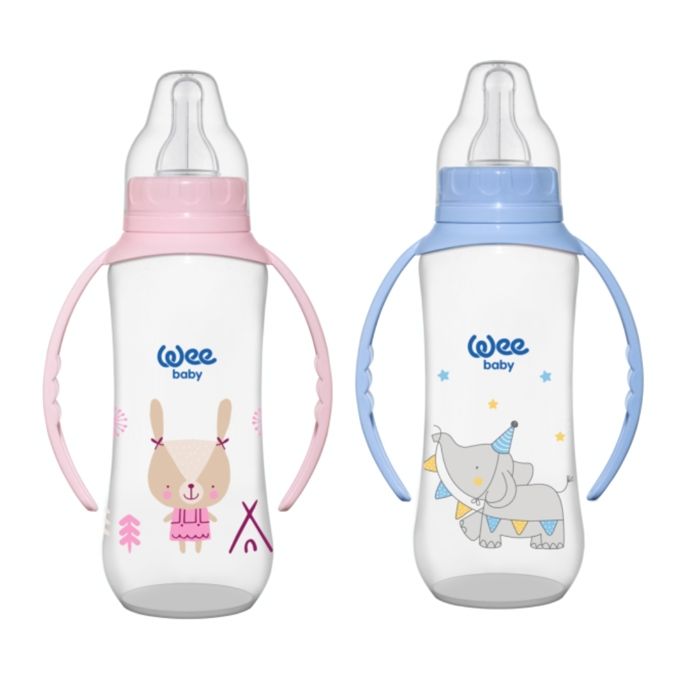 Biberon - WeeBaby - Classic - 270ml - 6-18 Mois - Poignée