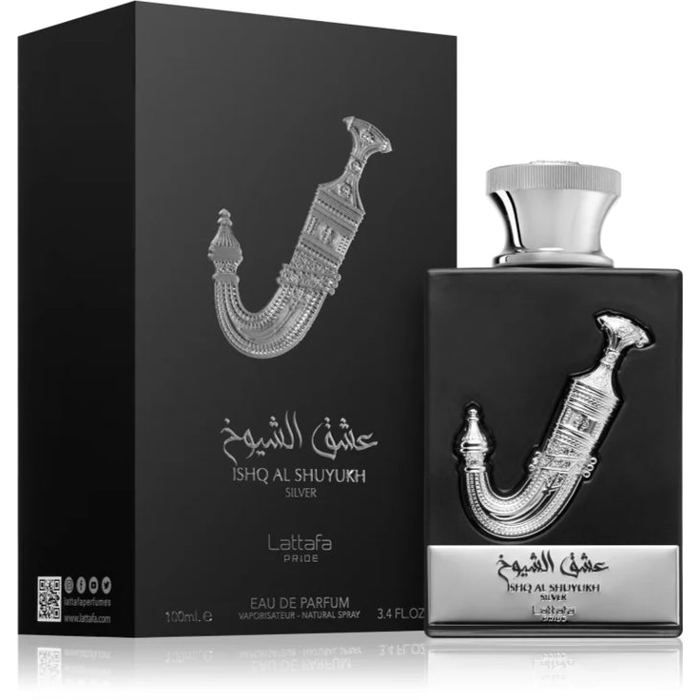 Eau de Parfum - Ishq Al Shuyukh - Silver - 100ml - Unisexe - Notes Agrumes et Bois