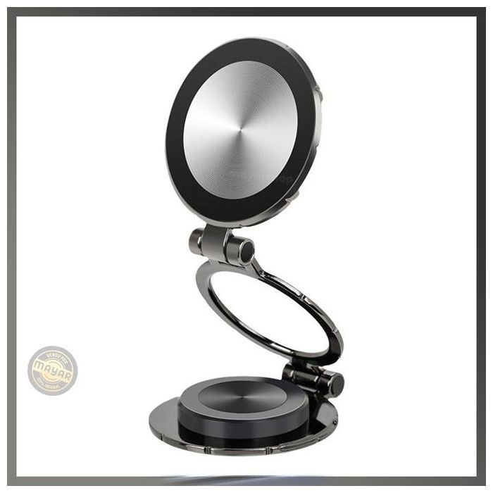 support de téléphone magnétique pliable rotatif à 1080 degrés en Magsafe en aluminium pour tableau de bord