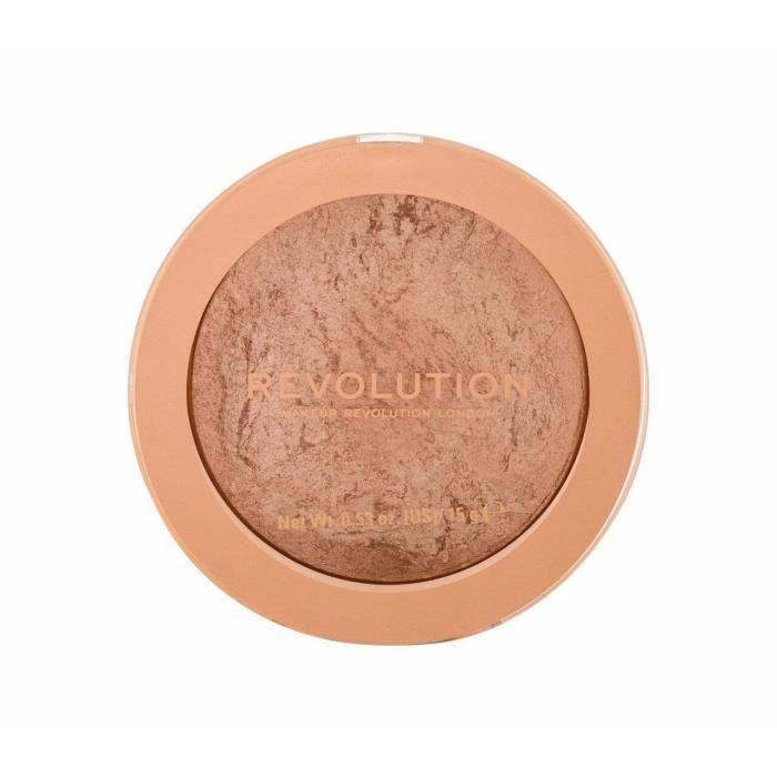 Bronzer - Makeup Revolution London - Re-loaded - 15g - Romance de Vacances - Texture veloutée