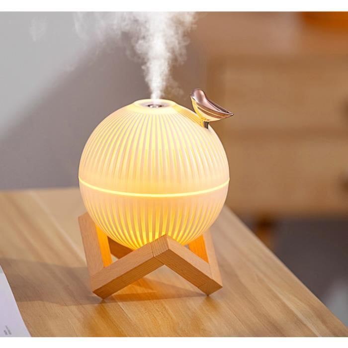 Diffuseur d'arôme - Mini - 330ml - Humidificateur d'air - Lampe LED chaude