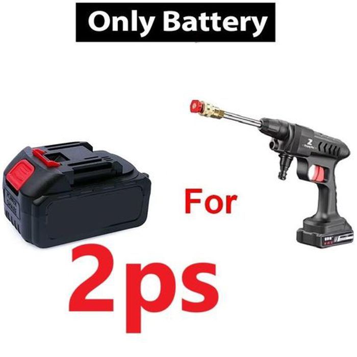 Pack 2 Batteries électrique sans fil grande capacité, Batterie de rechange pour pistolets de lavage