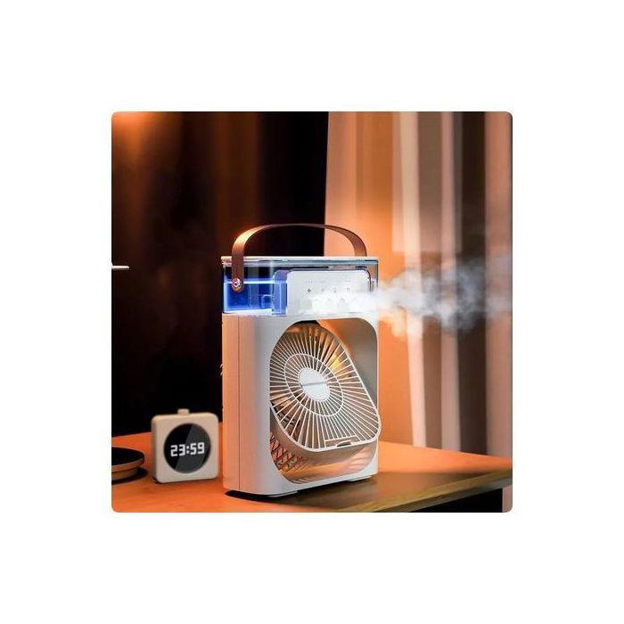 Mini Climatiseur Portable USB – Refroidisseur, Humidificateur & Lumière LED, couleur aléatoir