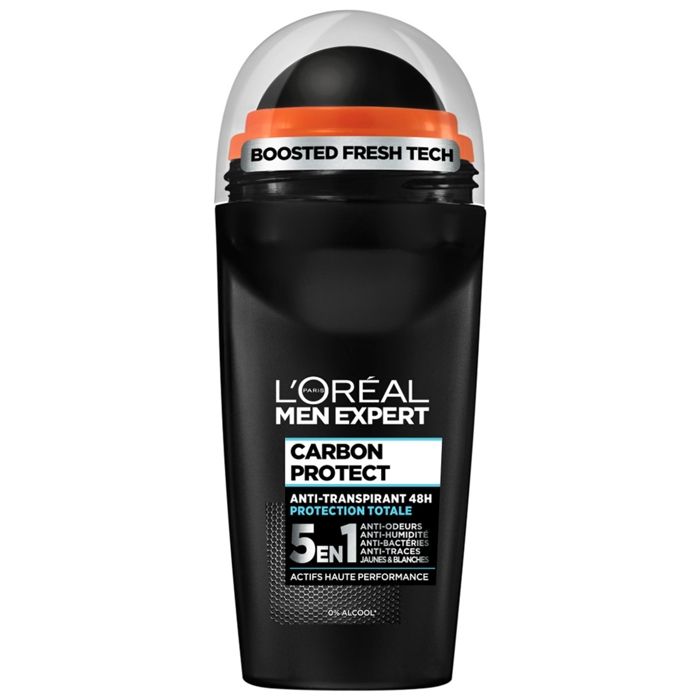 Déodorant bille L'OREAL MEN EXPERT Carbon Protect 5-en-1 Ice Fresh - 50 ml