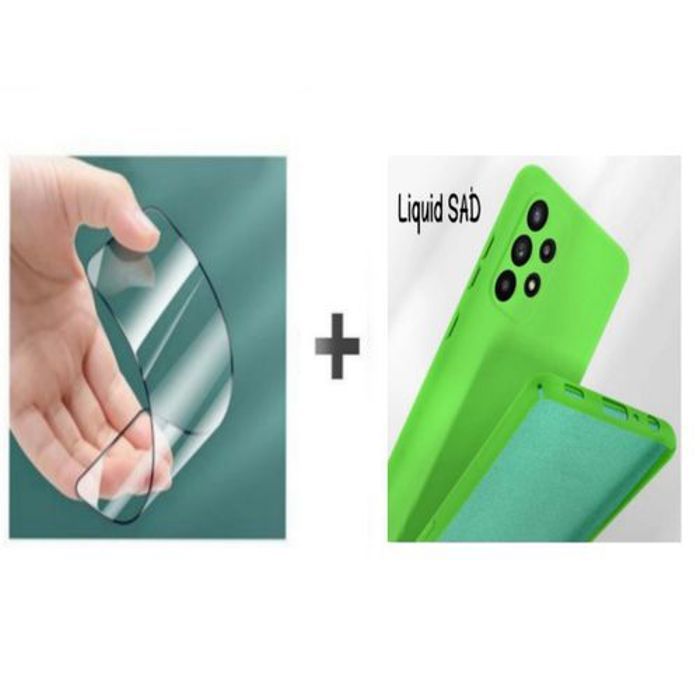 Pochette - GÉNÉRIQUE - Samsung A33 - Silicone Souple - Vert Pistache - Protection Complète