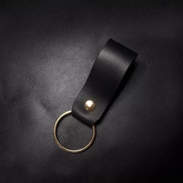 Porte-clés en cuir - HANDMADE - Cadeau intemporel - Élégant - Durable - Différentes couleurs