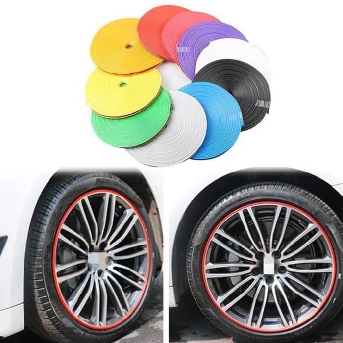 Anneaux de protection de jante de roue de voiture (Couleur aléatoire)