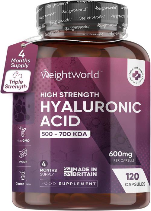 Gélules Acide Hyaluronique Pur Dosage Élevé 300 mg Haute Biodisponibilité - 180 Gélules Vegan (6 Mois)