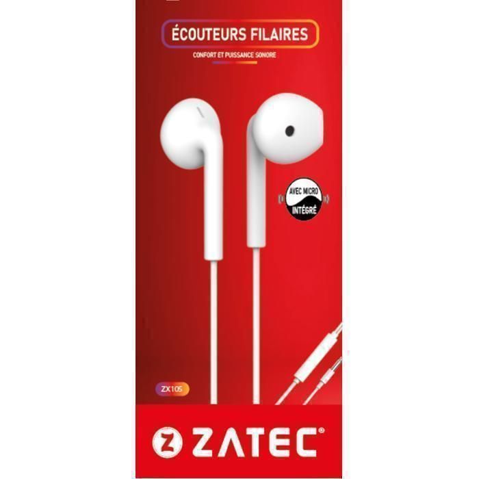 Écouteurs Filaire Stéréo Z-X105 avec Micro Intégré – Confort & Qualité Audio