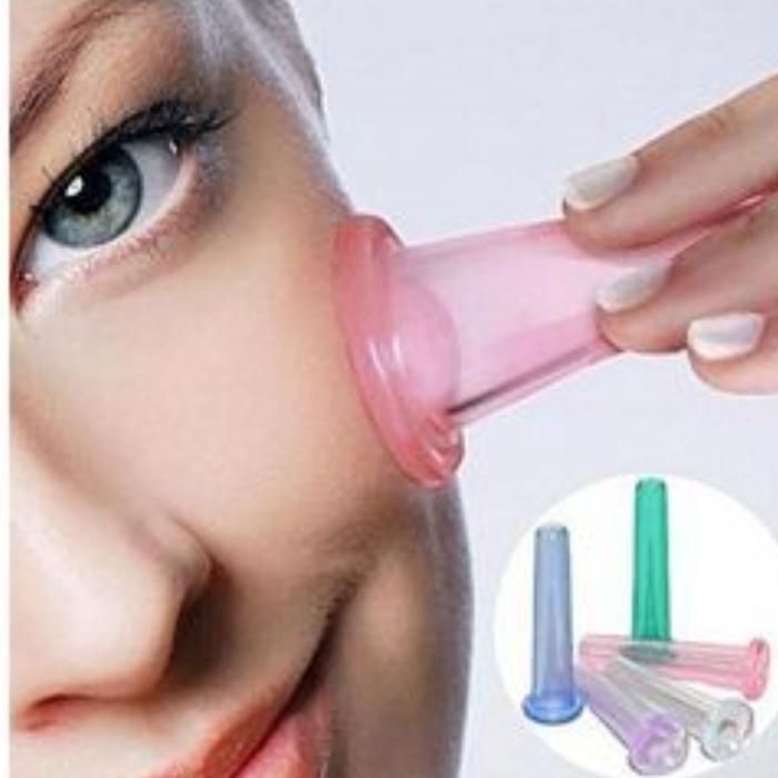 Ensemble de ventouses - GENERIC - 5 pièces - Silicone alimentaire - Anti-cellulite - Maquillage