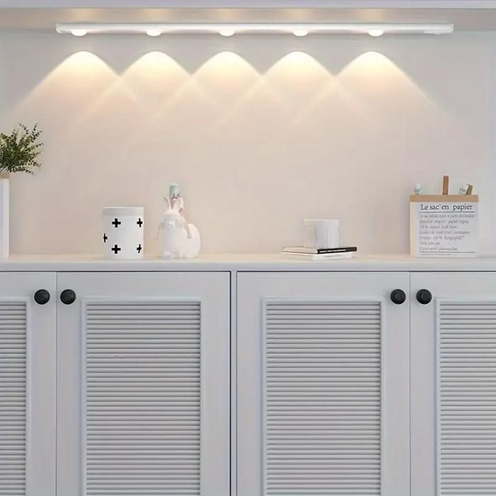 Lampe LED Multifonctionnelle 60cm - Capteur Humain Intelligent, Réglage de Trois Couleurs et Trois Modes