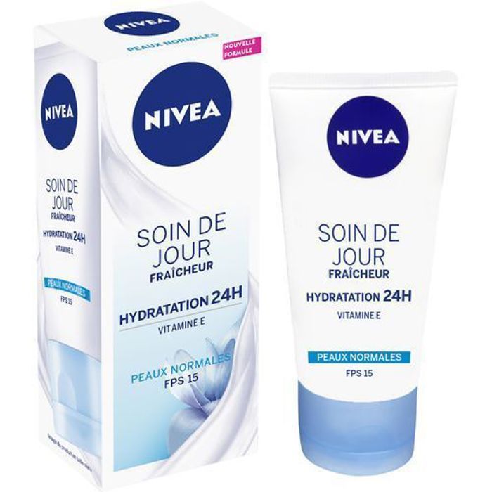 Soin de jour - NIVEA - Fraîcheur - Hydratation 24H - FPS 15 - 50 ml