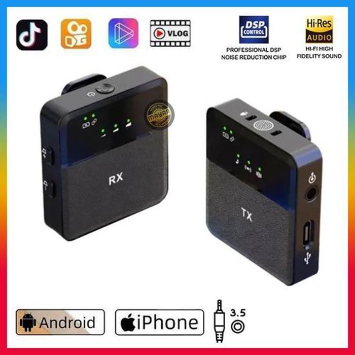 Microphones sans fil Lavalier SX9 3 en 1 jack / Lightning / type-c