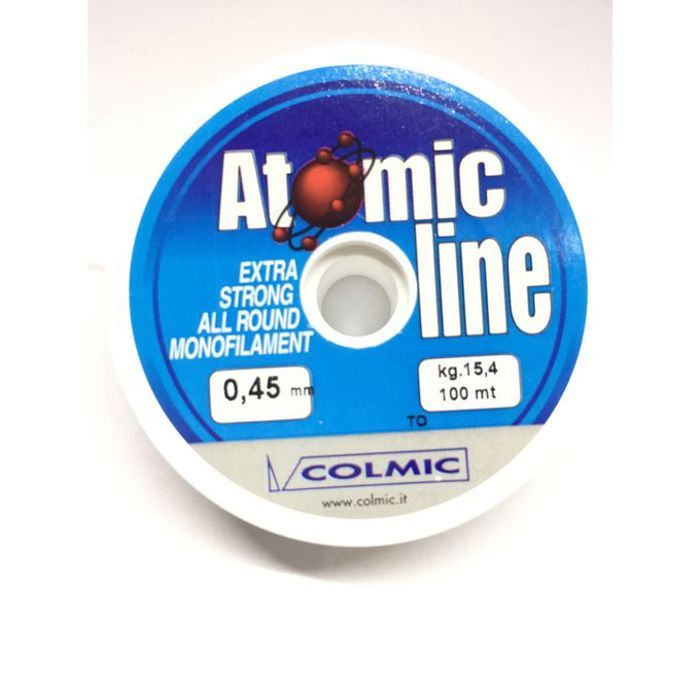Fil Nylon - COLMIC - Atomic 100M - 0.45mm - Transparent - Résistant à l'abrasion
