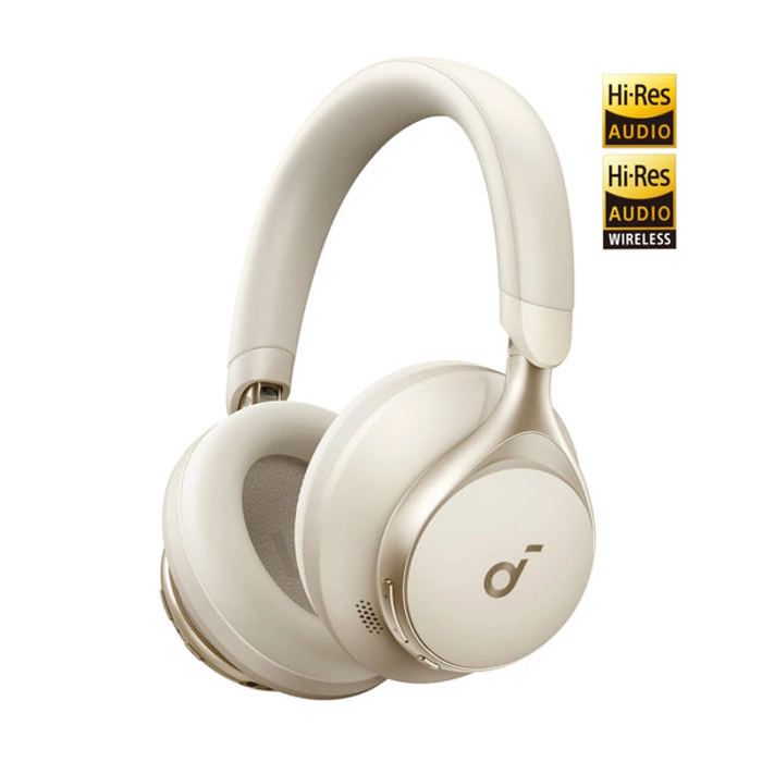Casque Bluetooth - SOUNDCORE - Space One - Réduction active du bruit - Autonomie 40h - Blanc