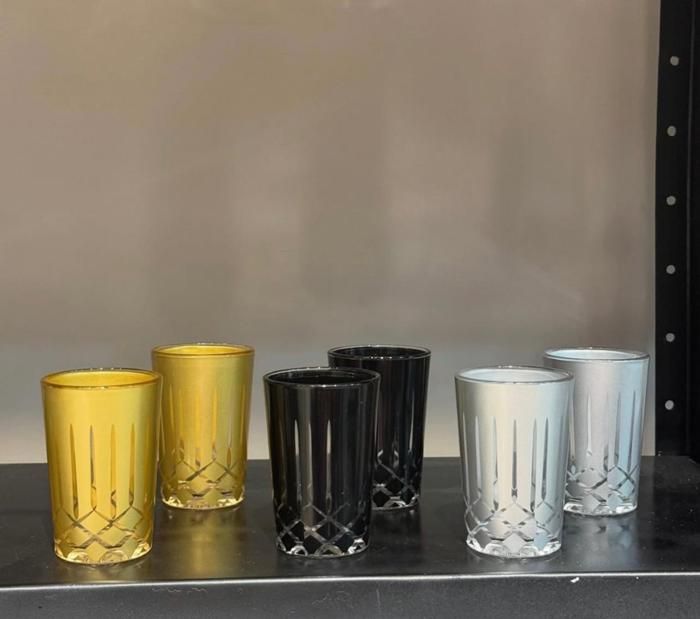 Verres à thé - Non spécifié - Set de 12 - Cristallin vert - Design marocain - Contenance généreuse