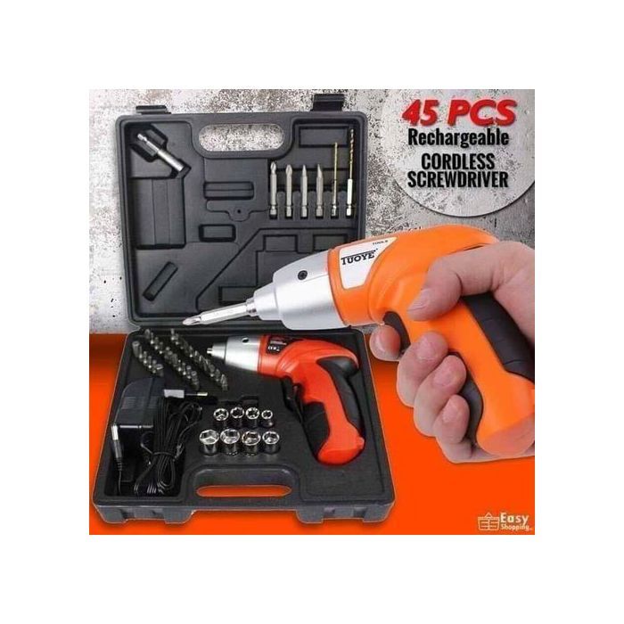 Perceuse sans fil - TUOYE TOOLS - 4.8V - 45 bits - LED intégrée - Compacte et durable