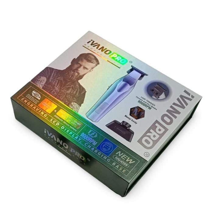 IVANO PRO – Tondeuse Électrique Métal 9000RPM avec Écran LCD