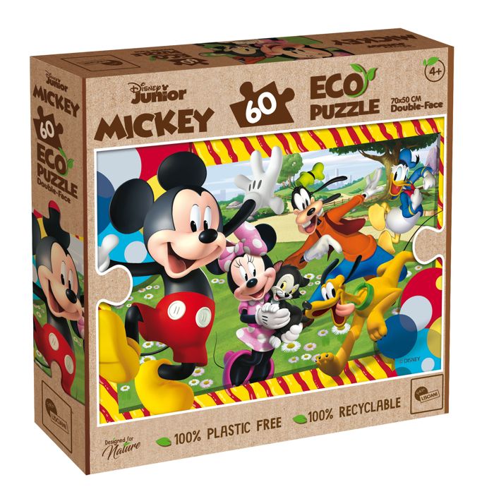 Puzzle Liscianigiochi - 91850 - Disney Eco Puzzle DF Mickey Mouse 60, , Non Applicable