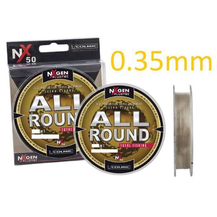 Fil de pêche - COLMIC - ALL ROUND - 300m - 0.35mm - 14.70kg