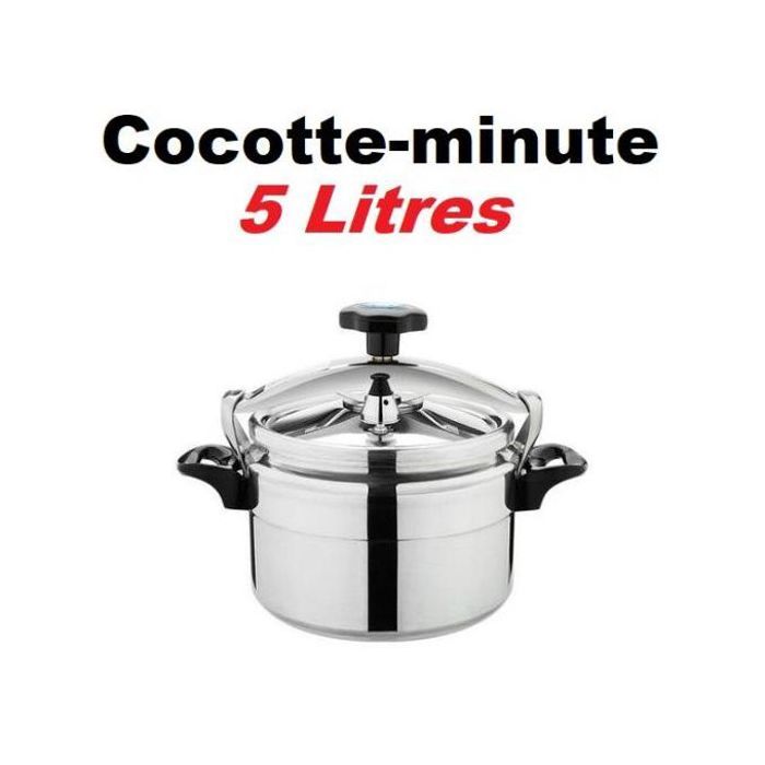 Cocotte en Aluminium 5L  Haute Qualité et Cuisson Optimale