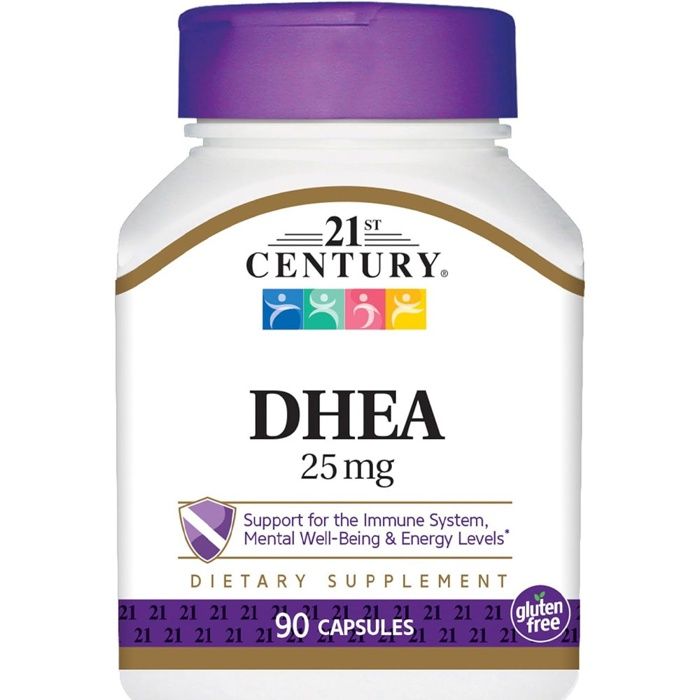 21st Century DHEA 25 mg - 90 Capsules - Équilibre Hormonal, Vitalité & Bien-être au Maroc