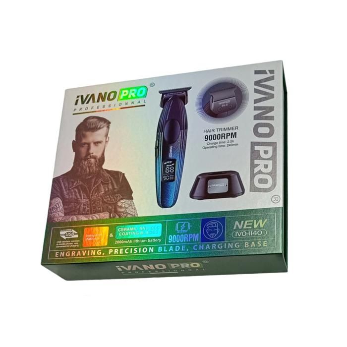 IVANO PRO IVO-II40 – Tondeuse Professionnelle Haute Précision 9000RPM